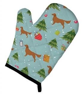 Carolines Treasures BB4828OVMT Christmas Golden Retriever Oven Mitt