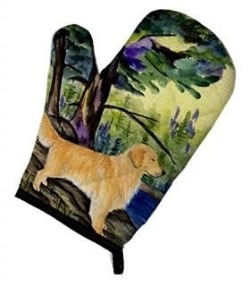 Caroline's Treasures SS8426OVMT Golden Retriever Oven Mitt Large multicolor