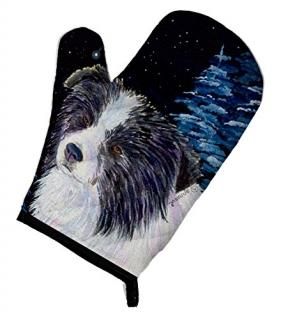 Caroline's Treasures SS8558OVMT Starry Night Border Collie Oven Mitt Large multi