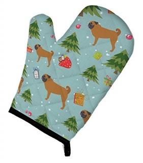 Carolines Treasures BB4871OVMT Christmas Pug Oven Mitt