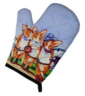 Carolines Treasures 7283OVMT Cowboy Corgi Oven Mitt