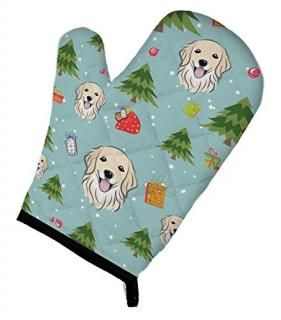 Carolines Treasures BB4994OVMT Christmas Golden Retriever Oven Mitt