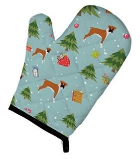 Carolines Treasures BB4916OVMT Christmas Boxer Oven Mitt