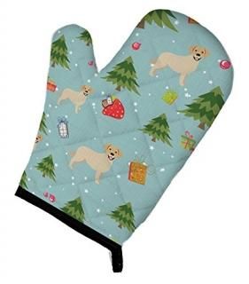 Carolines Treasures BB4946OVMT Christmas Golden Retriever Oven Mitt