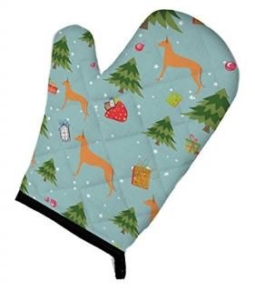 Carolines Treasures BB4812OVMT Christmas Pharaoh Hound Oven Mitt