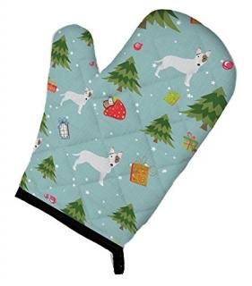 Carolines Treasures BB4919OVMT Christmas Bull Terrier Oven Mitt