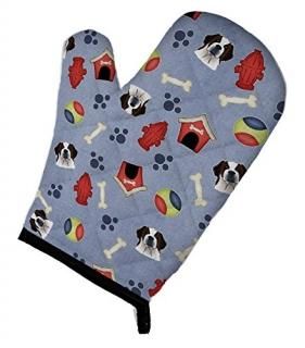 Caroline's Treasures BB4025OVMT Dog House Collection Saint Bernard Oven Mitt Lar