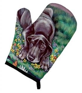 Caroline's Treasures 7235OVMT Blue Great Dane Oven Mitt Large multicolor