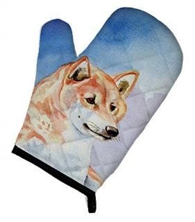 Caroline's Treasures 7135OVMT Shiba Inu Oven Mitt Large multicolor