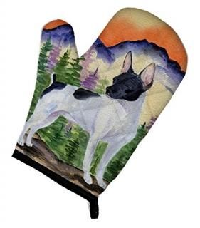 Caroline's Treasures SS8224OVMT Rat Terrier Oven Mitt Large multicolor