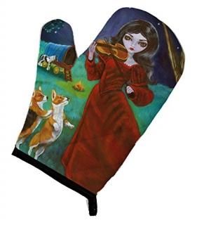 Caroline's Treasures 7376OVMT Fairy Moon Dance with Corgi Oven Mitt Large multic