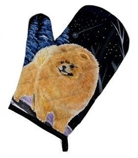 Caroline's Treasures SS8396OVMT Starry Night Pomeranian Oven Mitt Large multicol