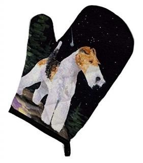 Caroline's Treasures SS8503OVMT Starry Night Fox Terrier Oven Mitt Large multico