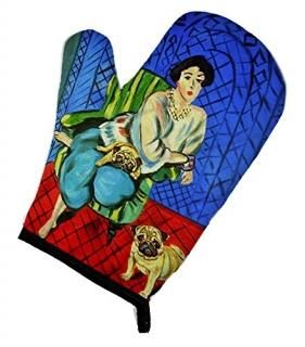 Caroline's Treasures 7072OVMT Lady with her Fawn Pug Oven Mitt Large multicolor