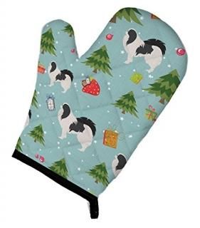 Carolines Treasures BB4861OVMT Christmas Japanese Chin Oven Mitt