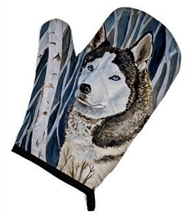 Caroline's Treasures 7137OVMT Siberian Husky Oven Mitt Large multicolor
