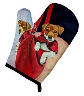 Caroline's Treasures 7251OVMT Jack Russell Terrier Oven Mitt Large multicolor
