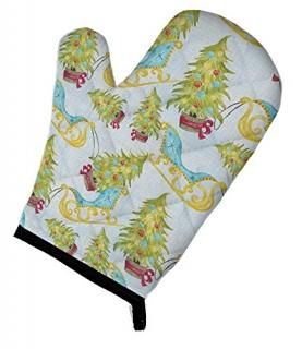 Carolines Treasures BB7486OVMT Christmas Tree & Sleigh Oven Mitt