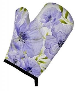 Carolines Treasures BB7491OVMT Watercolor Blue Flowers Oven Mitt