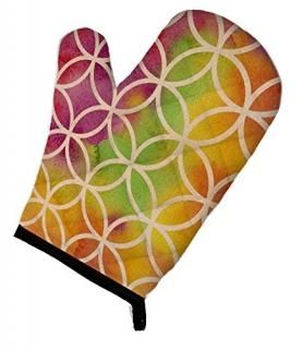 Carolines Treasures BB7515OVMT Watercolor Rainbow Geometric Circles Oven Mitt