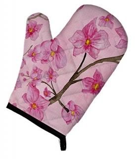 Caroline's Treasures BB7505OVMT Watercolor Pink Flowers Oven Mitt Large multicol