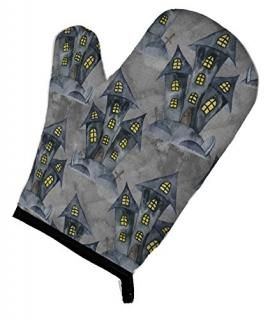 Caroline's Treasures BB7522OVMT Watecolor Halloween Haunted House Oven Mitt Larg