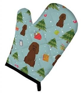 Carolines Treasures BB4723OVMT Christmas Irish Water Spaniel Oven Mitt