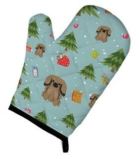 Carolines Treasures BB4762OVMT Christmas Pekingnese Tan Oven Mitt