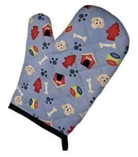 Caroline's Treasures BB4037OVMT Dog House Collection Poodle Oven Mitt Large mult