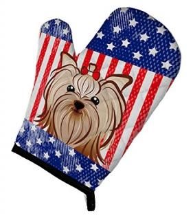 Caroline's Treasures BB2134OVMT American Flag and Yorkie Yorkishire Terrier Oven