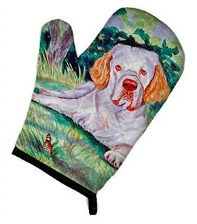 Caroline's Treasures 7113OVMT Clumber Spaniel Oven Mitt Large multicolor