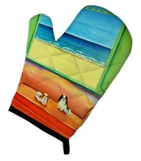 Caroline's Treasures 7187OVMT Japanese Chin Couch Sitting Oven Mitt Large multic