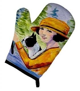 Caroline's Treasures SS8534OVMT Woman driving with her Boston Terrier Oven Mitt 