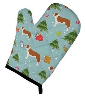 Carolines Treasures BB4900OVMT Christmas Saint Bernard Oven Mitt