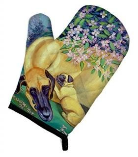 Caroline's Treasures 7234OVMT Great Dane and puppy Oven Mitt Large multicolor