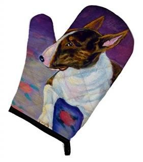 Caroline's Treasures 7287OVMT Bull Terrier Oven Mitt Large multicolor