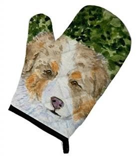 Caroline's Treasures SS8732OVMT Australian Shepherd Oven Mitt Large multicolor