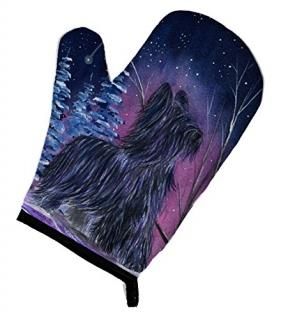 Caroline's Treasures SS8366OVMT Starry Night Briard Oven Mitt Large multicolor