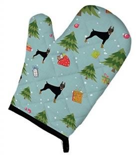 Carolines Treasures BB4943OVMT Christmas Doberman Pinscher Oven Mitt