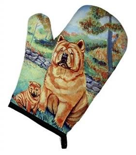 Caroline's Treasures 7057OVMT Chow Chow Momma's Love Oven Mitt Large multicolor