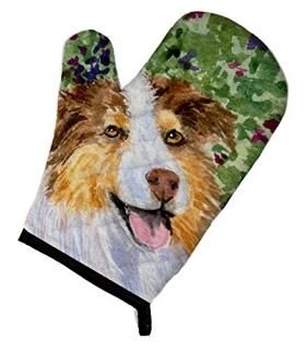 Caroline's Treasures SS8819OVMT Australian Shepherd Oven Mitt Large multicolor