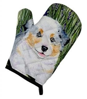 Caroline's Treasures SS8005OVMT Australian Shepherd Oven Mitt Large multicolor