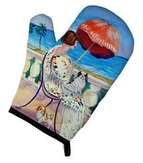 Caroline's Treasures 7260OVMT Lady with her Japanese Chin Oven Mitt Large multic