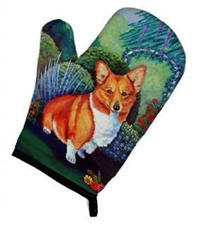 Caroline's Treasures 7118OVMT Corgi Oven Mitt Large multicolor