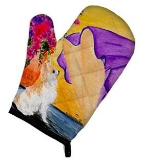 Caroline's Treasures SS8521OVMT Lady with her Chihuahua Oven Mitt Large multicol