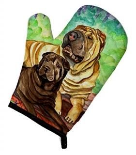Caroline's Treasures 7070OVMT Shar Pei Fawn and Chocolate Oven Mitt Large multic