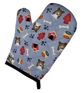 Caroline's Treasures BB4021OVMT Dog House Collection Sheltie Oven Mitt Large mul