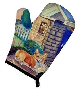 Carolines Treasures 7169OVMT Corgi at the Cottage Oven Mitt