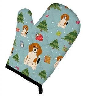 Carolines Treasures BB4700OVMT Christmas Beagle Tricolor Oven Mitt