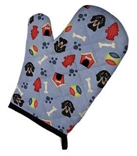 Carolines Treasures BB3994OVMT Dog House Collection Smooth Black & Tan Dachshund